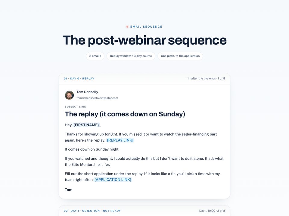 Post-webinar preview