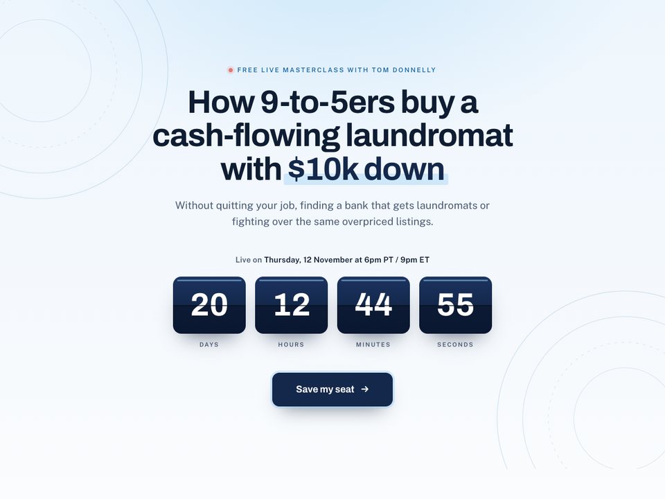 Registration page preview