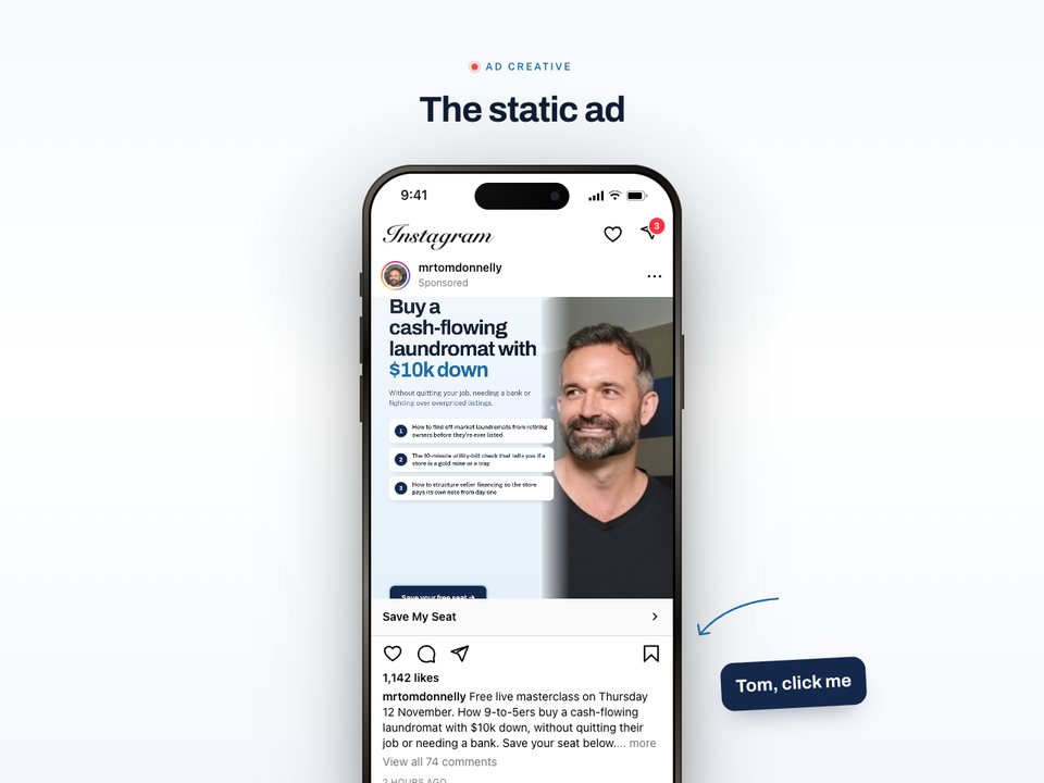 Static ad preview